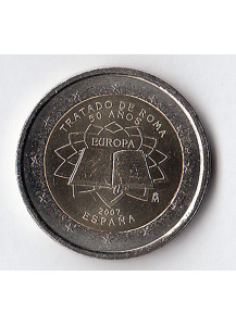 2007 - 2 Euro SPAGNA Trattato di Roma Fdc